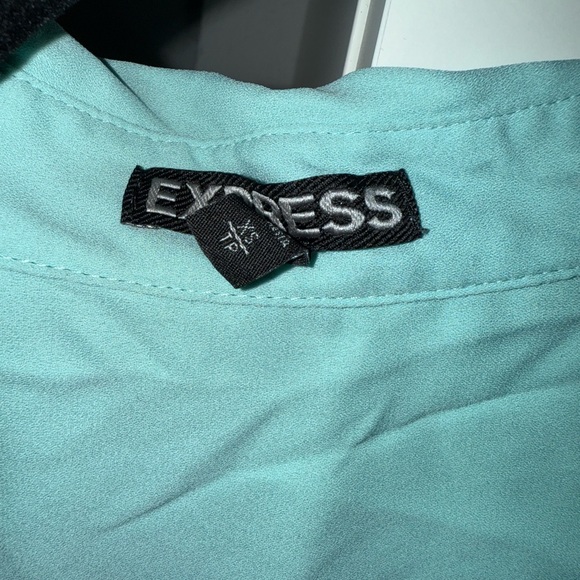 Express Turquoise Button-Down Shirt - Picture 7 of 7
